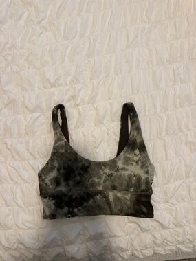 Reversible Lululemon athletica Green/Tie-Dye Sports Bra